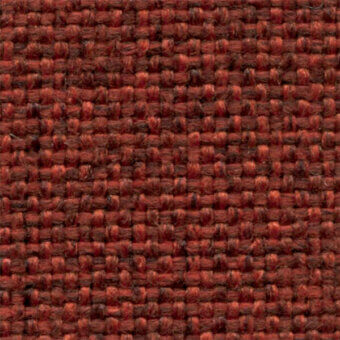 Reddish-brown woven fabric texture displays a dense grid pattern with subtle tonal variations and a matte, nubby surface; label reads "bross > fabric (b) sole > col. 407".